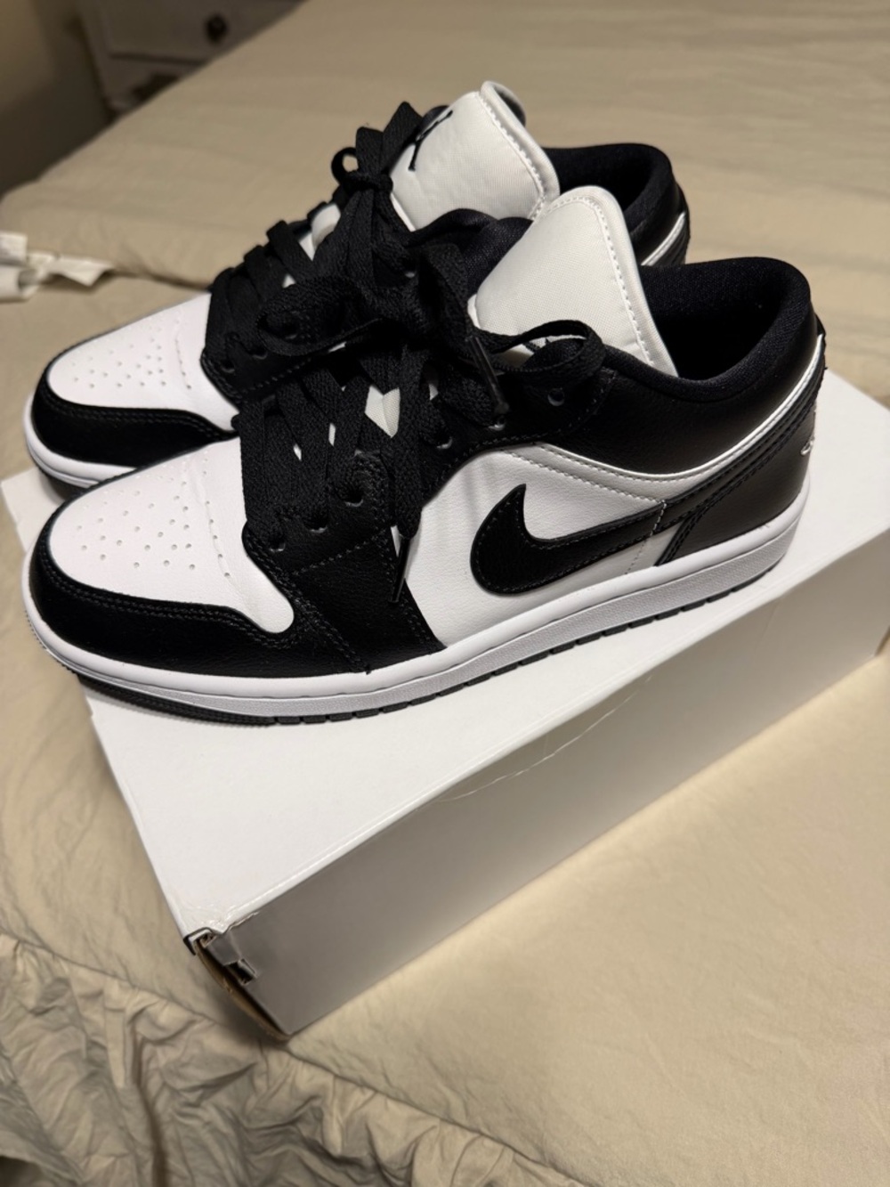 Black & White Low-Top Sneakers - Nike Air Jordan